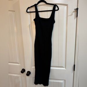 Wild Fable Black Sleeveless Midi Dress